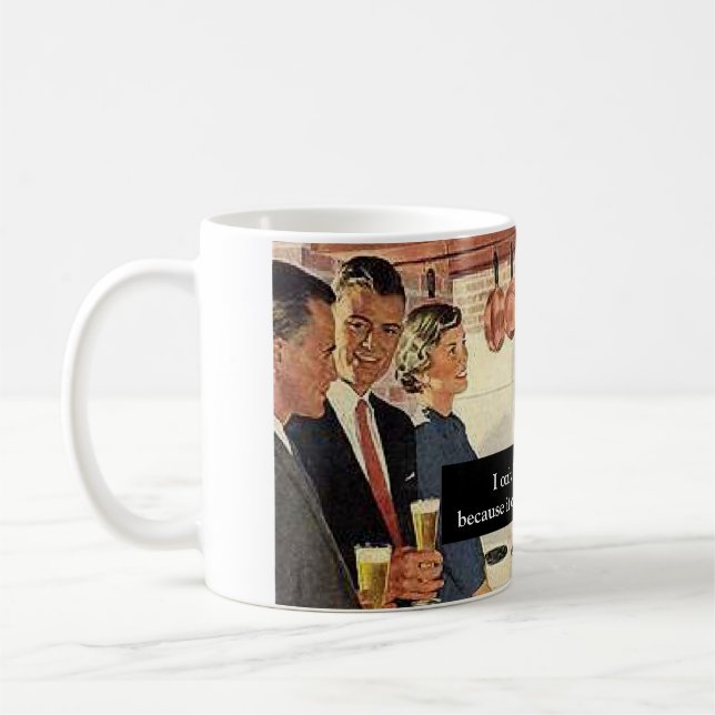 Vintage Rolig Bröllopsdusch / Inflyttningsfest Kaffemugg (Vänster)