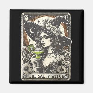 Vintage Rolig Den Salta Häxans Tarotkort Svans Magnet