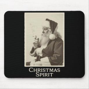 Vintage Rolig Rykande Tomte Jul Srit C Musmatta