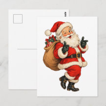 Vintage Rolig Tomte Jul Illustration