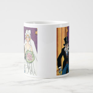 Vintage Roligt Bröllop, Maj December Romans Jumbo Mugg