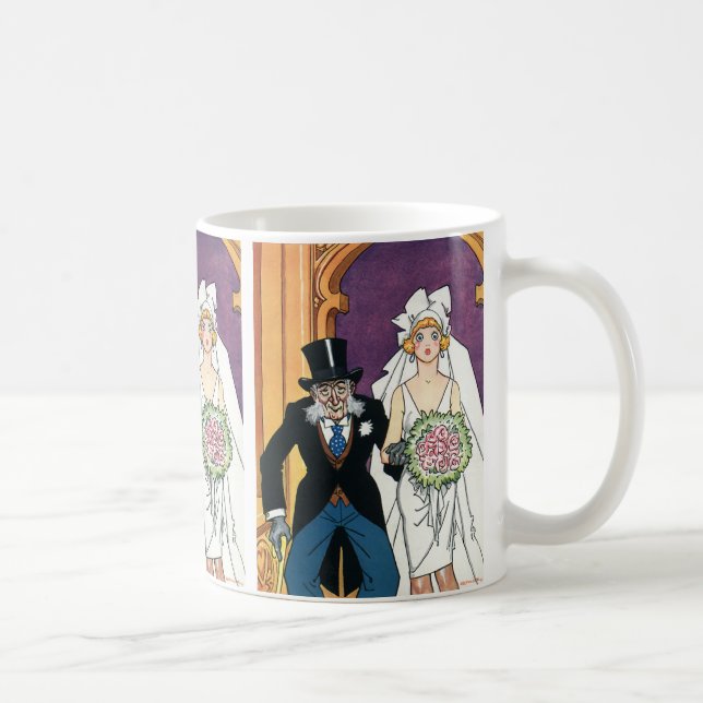 Vintage Roligt Bröllop, Maj December Romans Kaffemugg (Höger)