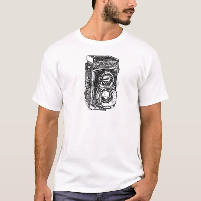 Vintage Rolleiflex Camera Tröja (Framsida)