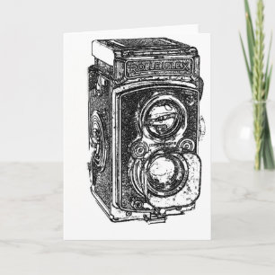 Vintage Rolleiflex-kamera Kort