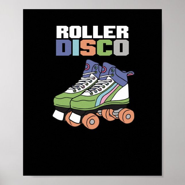 Vintage Roller Disco Poster (Framsidan)