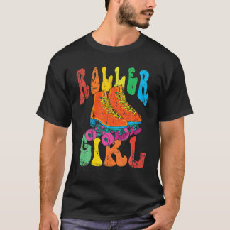 Vintage Roller Girl 70's underbara Skating Costume T Shirt