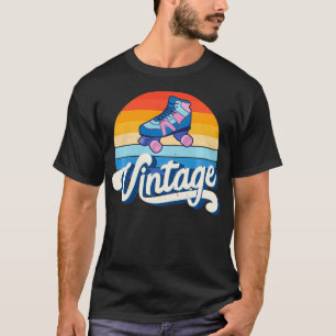 Vintage Roller Skates Skating 80s Disco Roller Sk T Shirt