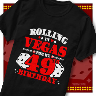 Vintage Rolling In Vegas 49-årsfest T Shirt