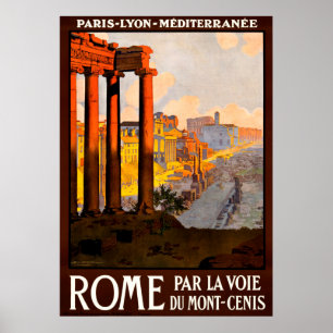 Vintage Rom Italien Travel Poster