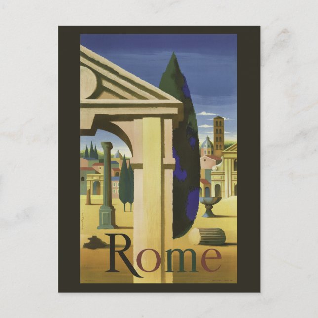 Vintage Rom Italien vykort (Framsida)