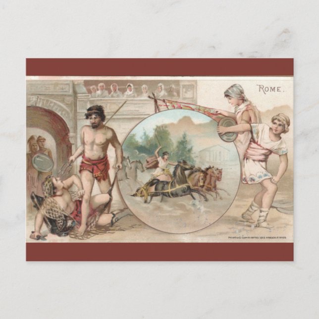 Vintage Rom Italien Vykort (Framsida)