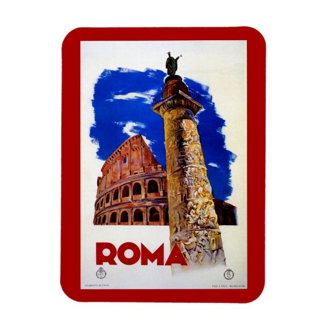 Vintage Rom Italienska resor Magnet (Vertikal)