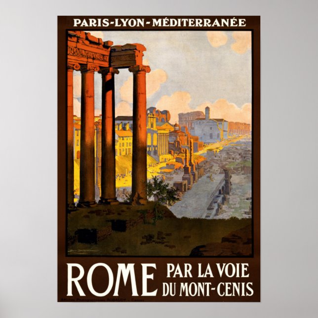 Vintage Rom Poster (Framsidan)