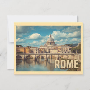Vintage Rom Travel Vykort