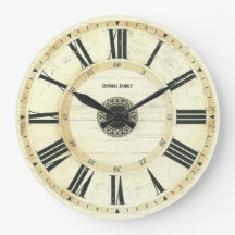 Vintage Roman Numeral Rustic Farm Clock