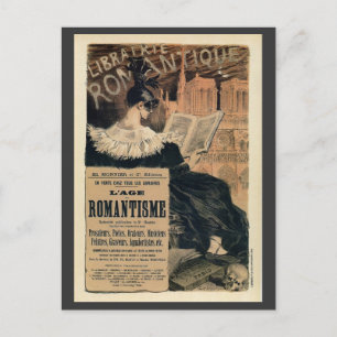 Vintage Romantic bokar ad Vykort