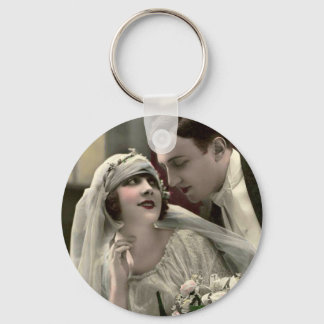 Vintage Romantic Bröllop Nyckelring