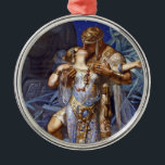 Vintage Romantic Couple Anthony och Cleopatra Kiss Julgransprydnad Metall<br><div class="desc">Klassisk Vintage Anthony och Cleopatra Kissing och i Kärlek. Det klassiska älskare Anthony och Cleopatra är kanske världens mest berömd par i kärlek. Denna vackra bild av Anthony och Cleopatra i älskare skapades 1902 av berömd illustrator J.C. Leyendecker. De två älskare är insnärjda, hon står framför honom, båda ansikte utåt...</div>