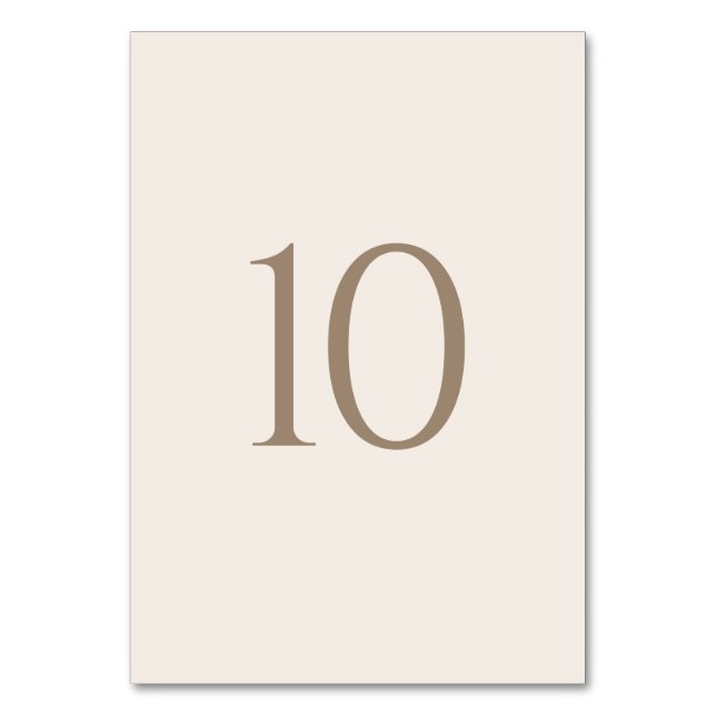 Vintage Romantic Guld och Elfenbenskusten Bröllop Bordsnummer (Framsidan)