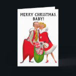VINTAGE ROMANTIC 'I KÄRLEK you' CHRISTMAS-KORT Helgkort<br><div class="desc">GOD JUL,  BABY! JAG KÄRLEK ER! VINTAGE CARD.</div>