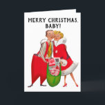 VINTAGE ROMANTIC 'I KÄRLEK you' CHRISTMAS-KORT Helgkort<br><div class="desc">GOD JUL,  BABY! JAG KÄRLEK ER! VINTAGE CARD.</div>