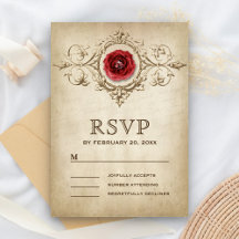 Vintage Romantic Ro Flourish Bröllop