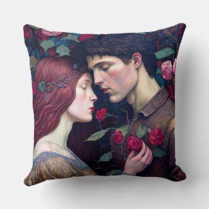 Vintage Romantik Älskare par Kudde
