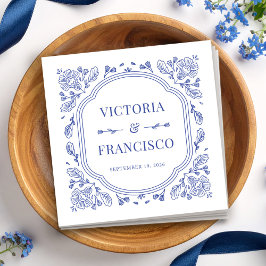 Vintage Romantik Blommigt Cocktail Napkin Pappersservett