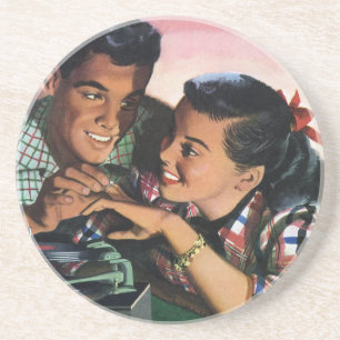 Vintage Romantik, högskolesjörer i Kärlek Underlägg Sandsten