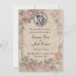 Vintage Romantik par Antique Ro Bröllop Inbjudningar
