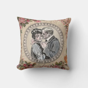 Vintage Romantik par: Antique Ro Girly Kärlek Kudde