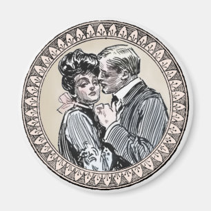 Vintage Romantik par: Antique Ro Girly Kärlek Magnet