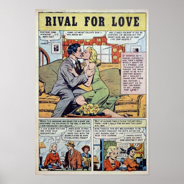 Vintage Romantik Poster (Framsidan)