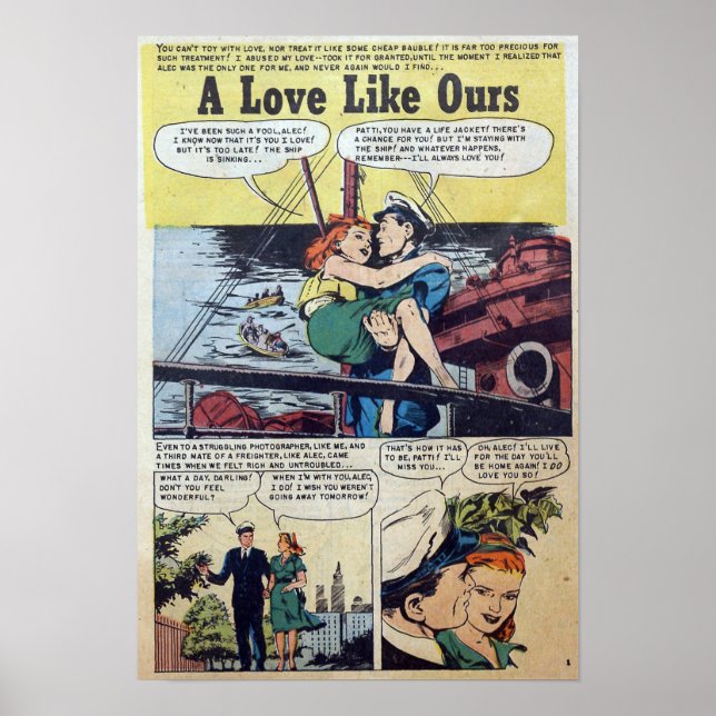 Vintage Romantik Poster (Framsidan)