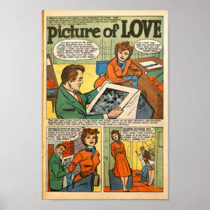 Vintage Romantik Poster