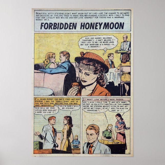 Vintage Romantik Poster (Framsidan)