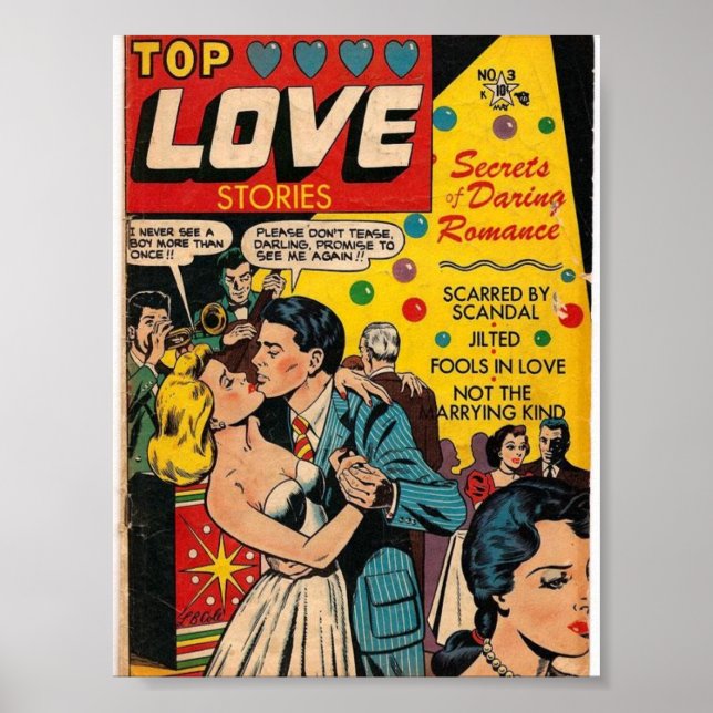 Vintage Romantik Poster (Framsidan)
