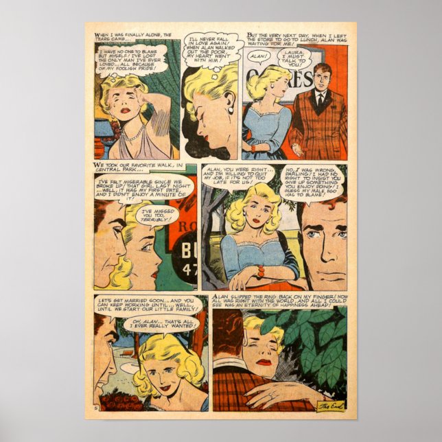 Vintage Romantik Poster (Framsidan)