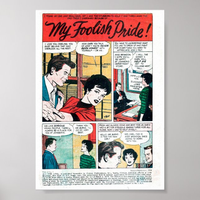 Vintage Romantik Poster (Framsidan)
