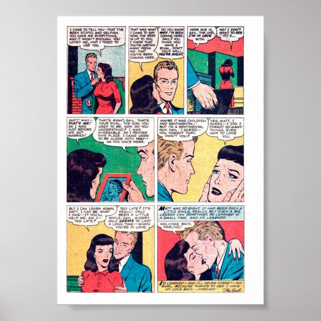 Vintage Romantik Poster (Framsidan)