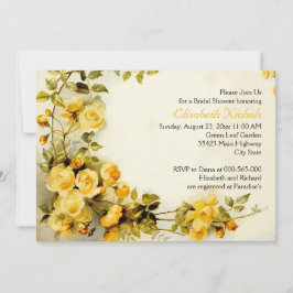 Vintage romantik ro bröllop möhippa inbjudningar