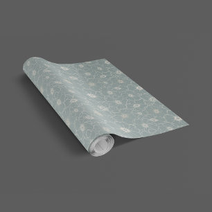 Vintage Romantik sjölösa Mönster Presentpapper