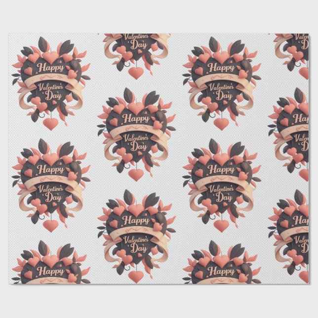 vintage romantik valentinepresentpapper presentpapper (Platt)