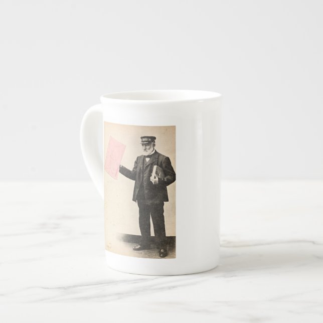 Vintage romantiker benporslin mugg (Framsida vänster)