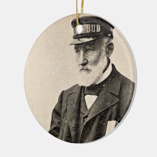 Vintage romantiker julgransprydnad keramik (Vänster)