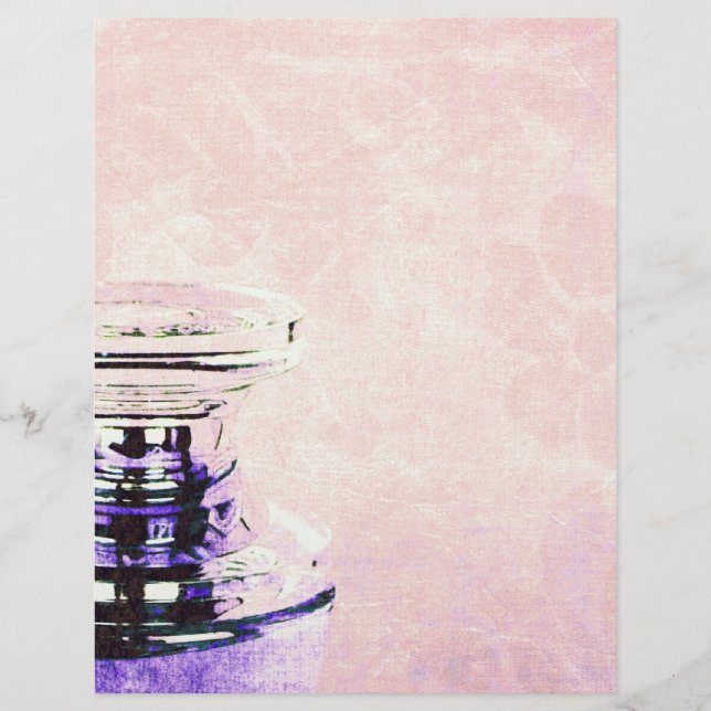 Vintage romantisk stationär parfym flaska (Framsida)