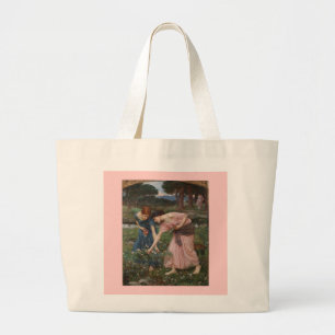 Vintage Romantisk Trädgård Kvinnor Pre-Raphaelite Jumbo Tygkasse