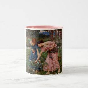 Vintage Romantisk Trädgård Kvinnor Pre-Raphaelite Två-Tonad Mugg