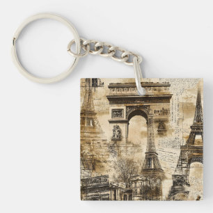 Vintage Romantiska Paris Frankrike Eiffeltornet