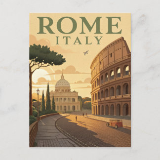 Vintage Rome Travel Vykort